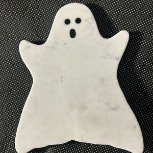 White Ghost Shaped Marble Cutting Board